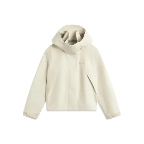 LINING Sports Life Collection Овсяный серый Женские Ветровки