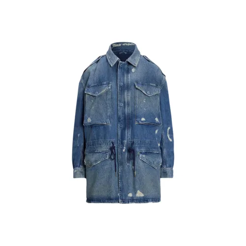 Polo Ralph Lauren Denim Jacket Loose Fit Women's Blue