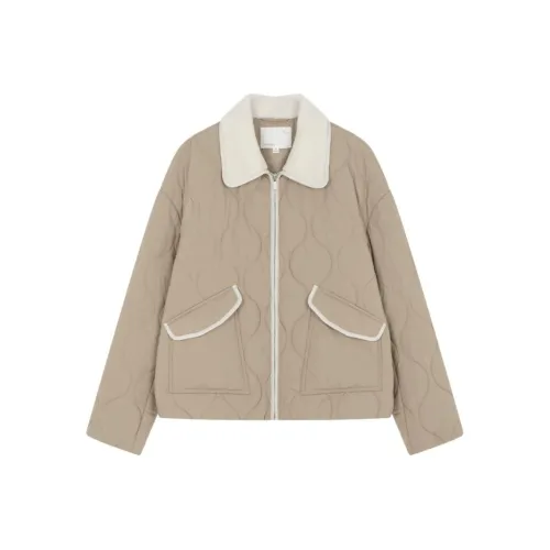 IHIMI Хлопковый пуховик женский хаки