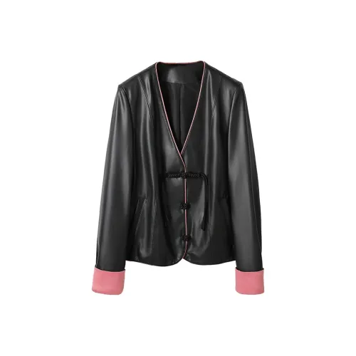 KAISER Кожа Куртка Женская Черная