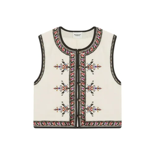 ISABEL MARANT ETOILE SS25 Жилет Женская Белая
