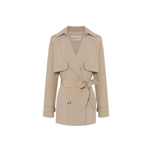 BBLLUUEE Тренчкот Женские Элегантный CAMEL