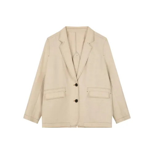 SOLIGHTER Бизнес-костюм Женские Овсяной лен