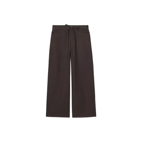 COS Повседневные брюки Женские Темно-коричневый