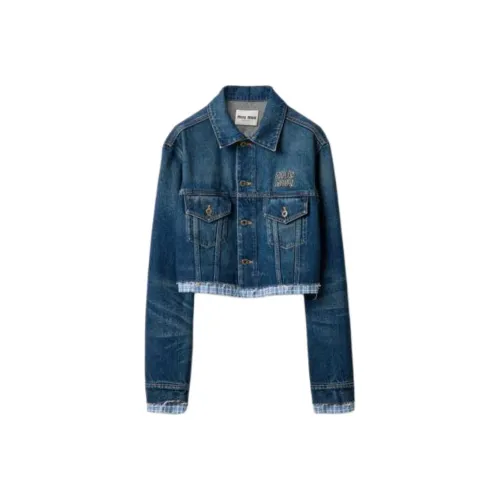 MIU MIU SS25 Denim Jacket Женская Blue