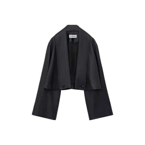 LOEWE Черные Женские Кожаные Куртки
