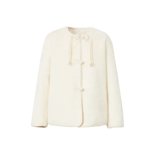 Hopeshow Экрю 004 Женские Меховые изделия