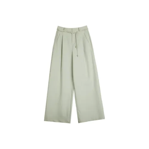 ELLE Повседневные брюки Женские Светло-зеленые