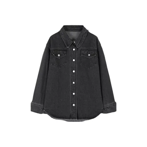 SHIRAN Denim Jacket Женская цвет серый чайка