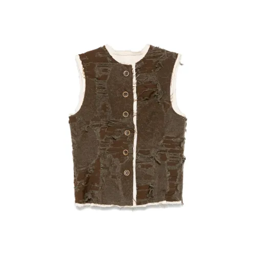 UMA WANG FW24 Жилет Женские Умбра Серый