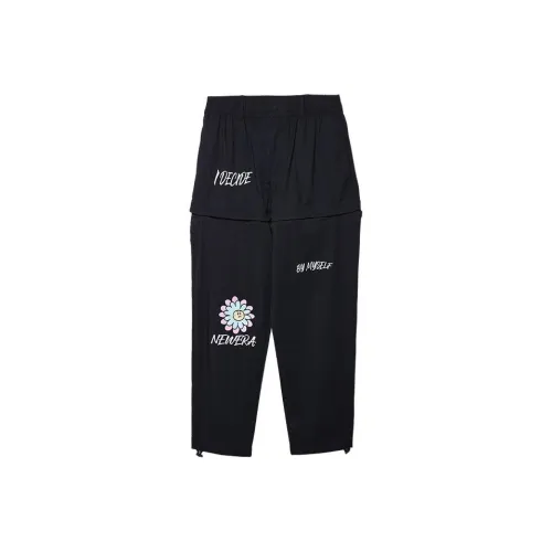 New Era Черные Женские Повседневные Брюки