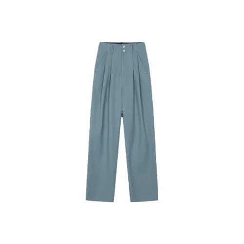 HOWL STUDIO Туманно-голубые Женские Повседневные Брюки