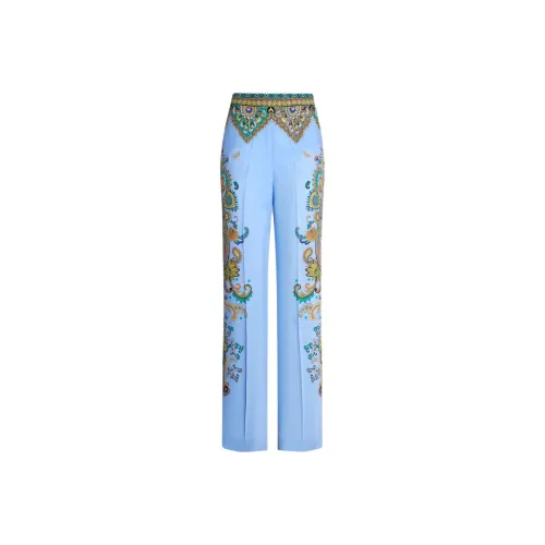 ETRO Светло-синие Женские Повседневные Брюки