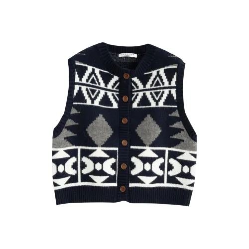 Tonlion Темно-синие женские жилеты