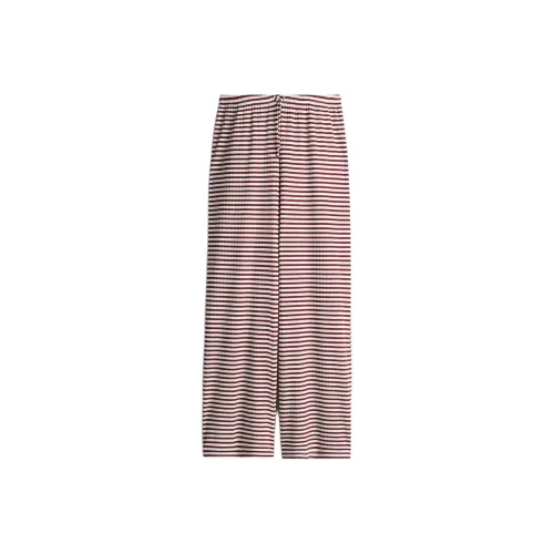 H M Повседневные брюки Женские Бордовый Красный