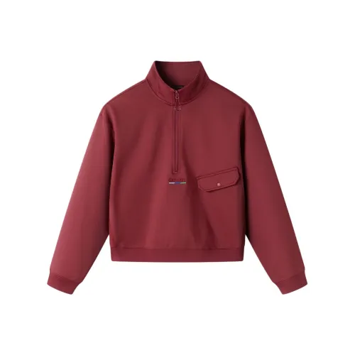 OUTDOOR PRODUCTS Свитшот Женские Кожаный Красный