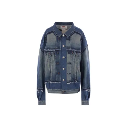 JUNYA WATANABE Индиго Женские Джинсовые Куртки