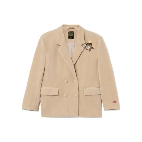 LINING Sports Life Collection Тренчкот Женский Мягкий Туман Абрикос