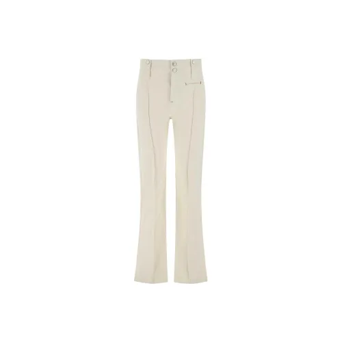 ISABEL MARANT Экрю Женские Повседневные Брюки