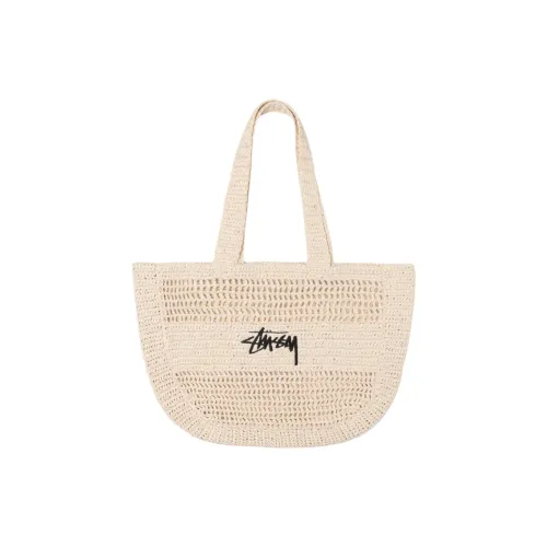 Stussy Полипропиленовая Тоут Сумка Сумка для покупок Сумка на плечо Сумка унисекс цвет слоновая кость