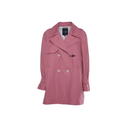 Fay Тренчкот Женский Розовый Красный