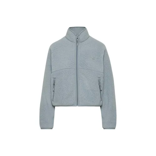 ARITZIA TNA Polartec Термический Pro Mockneck ZIP UP Бархат Feel Пальто Женские Тени Синий Темно-синий