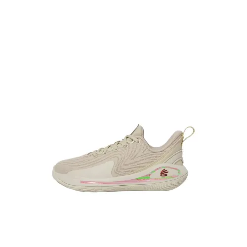 Under Armour Curry Flow 12 Детские баскетбольные кроссовки Низкий Топ Бежевый Kids