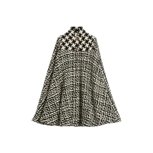 Valentino FW24 Плащ Женский Черный Белый