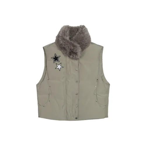 JIKOO Серый Женский Пуховый жилет