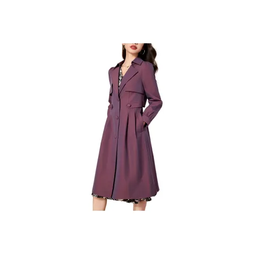 Mylan Тренчкот с утяжкой на талии женский фиолетовый