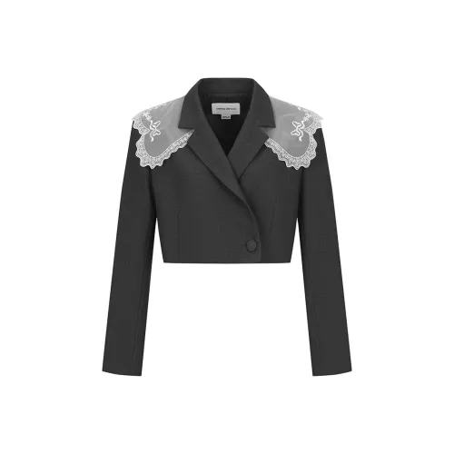 URBAN REVIVO Бизнес-костюм женский холодный серый