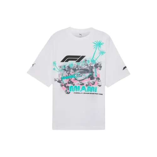 PUMA F1® Майами Pitstop T Рубашка Мужская Белая