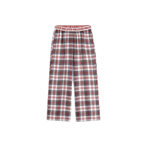 Hollister Женские повседневные брюки в красной клетке