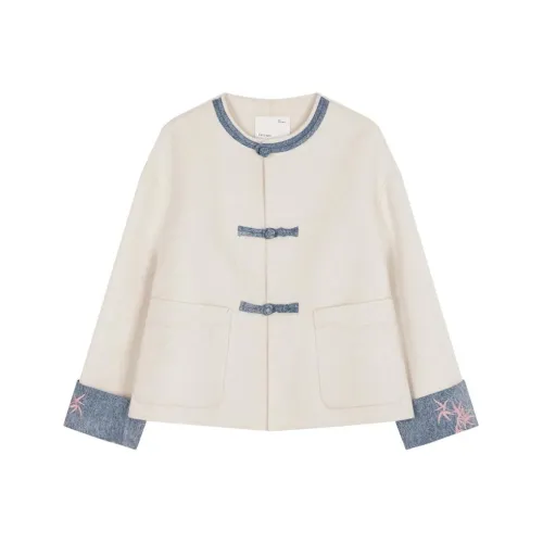 IHIMI Экрю Женское Пальто