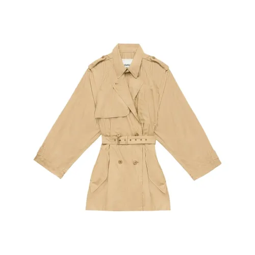 ISABEL MARANT Тренчкот Женский Бежевый