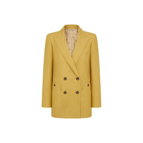 BLAZE Milano SS25 Бизнес-костюм Женский Горчично-желтый