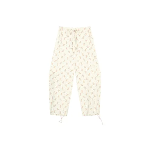 AooRaa Повседневные брюки Женские Бежевые