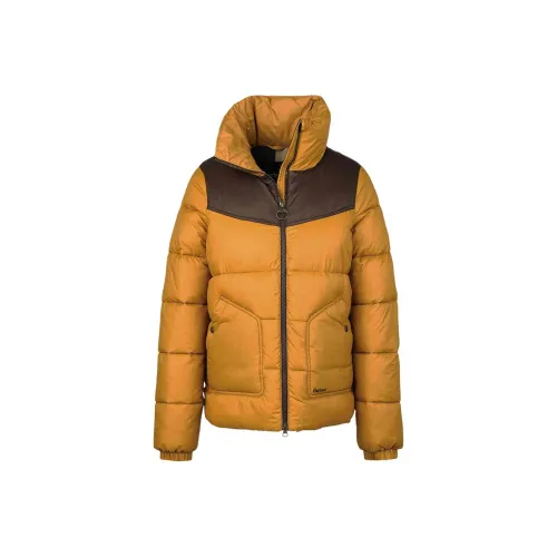 BARBOUR FW22 Пуховая куртка Женская Темно-желтая