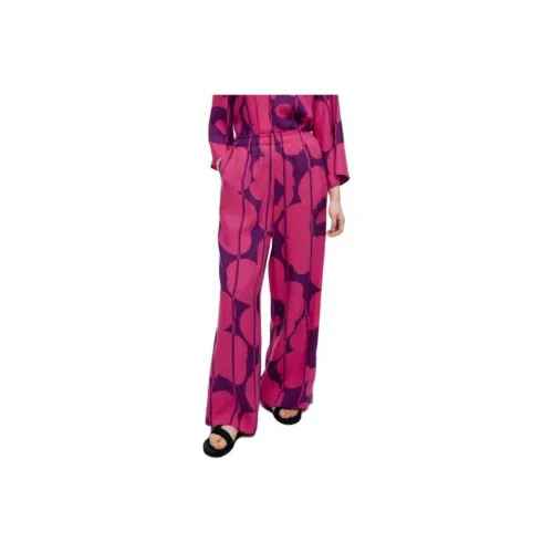 MARIMEKKO Розово-красные Женские Повседневные Брюки