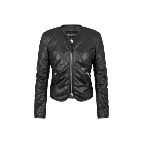 TF Кожа Куртка Женская Черная