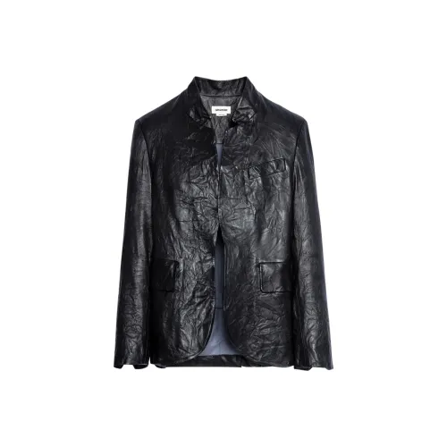 Zadig Voltaire Кожа Куртка Женская Черная