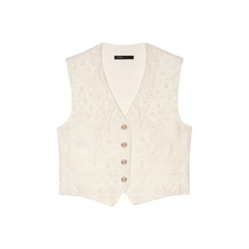 Maje Светло-янтарные Женские Жилеты