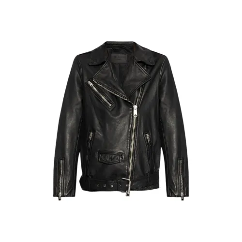 ALLSAINTS Черные Женские Кожаные Куртки