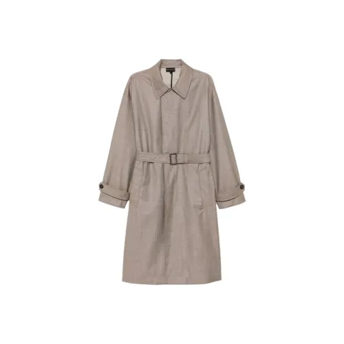 EMPORIO ARMANI Пальто Мужское Бежевого цвета