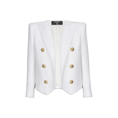 BALMAIN Бизнес Костюм Пальто Женское Белое