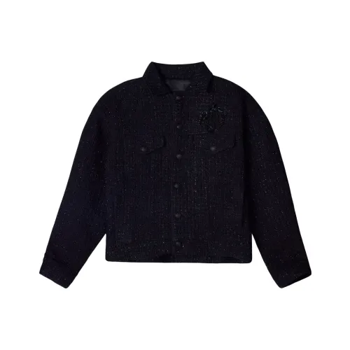 TCH Черное унисекс короткое пальто