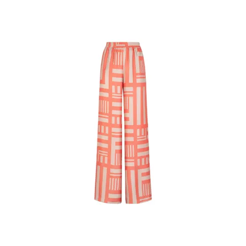 FENDI SS24 Повседневные брюки Женские Розовый