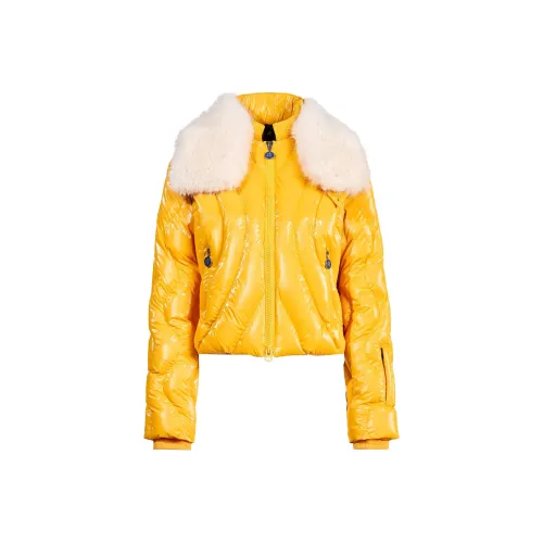 PERFECT MOMENT FW24 Хлопковый пуховик Женский Canary Yellow