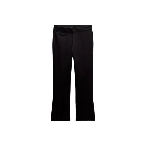 ZARA Черные Женские Повседневные Брюки