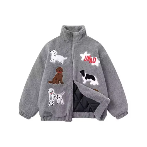 ECNR Серые Женские Бархатные Куртки